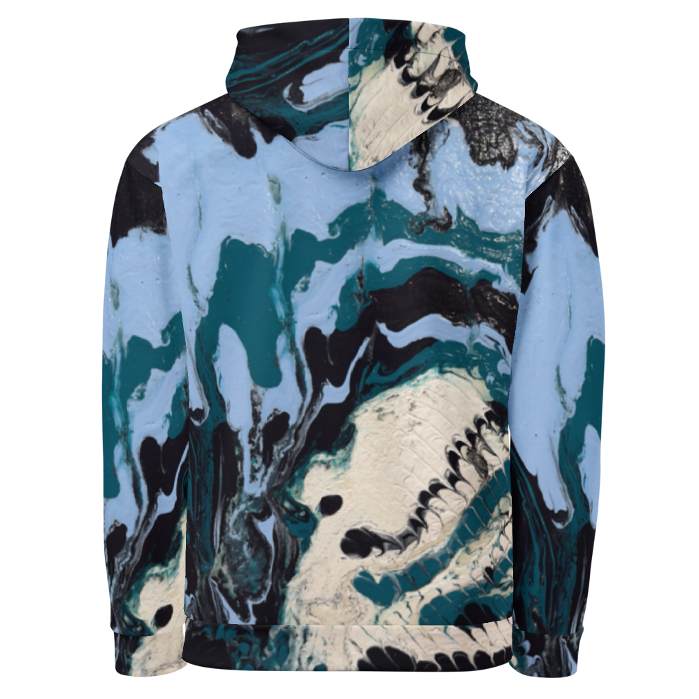 Unisex Cotton Hoodie- Untamed Waters