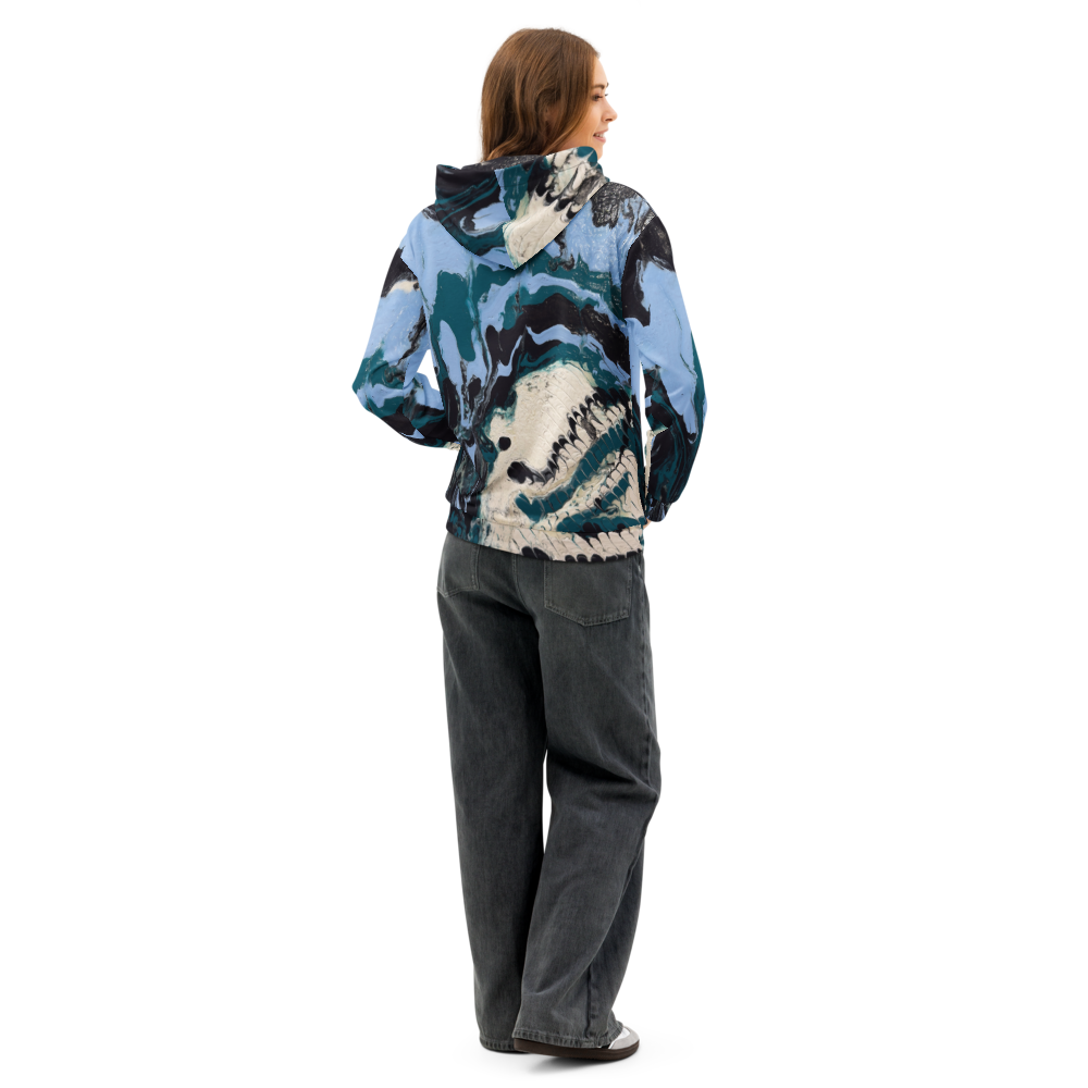 Unisex Cotton Hoodie- Untamed Waters