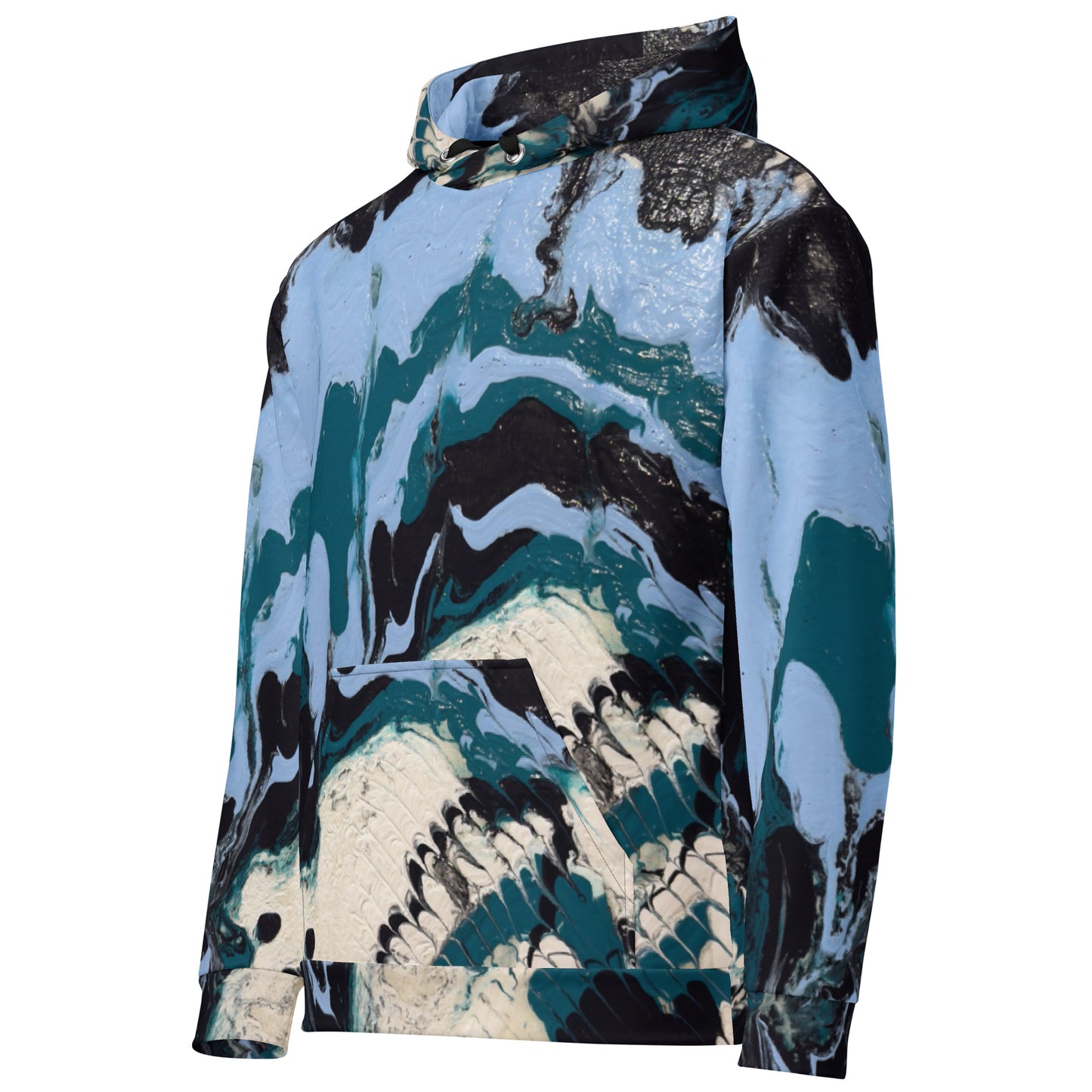 Unisex Cotton Hoodie- Untamed Waters